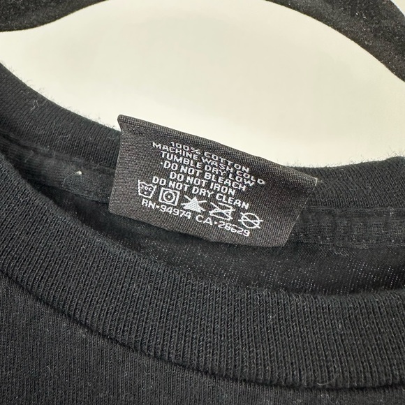 Stussy Black Long Sleeve Tee with Gray Logo - Picture 13 of 14